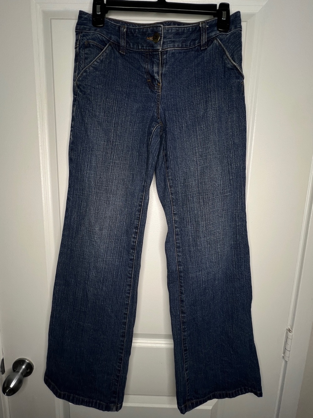 Ann Taylor LOFT Trouser Leg Jeans Medium Wash Size 2